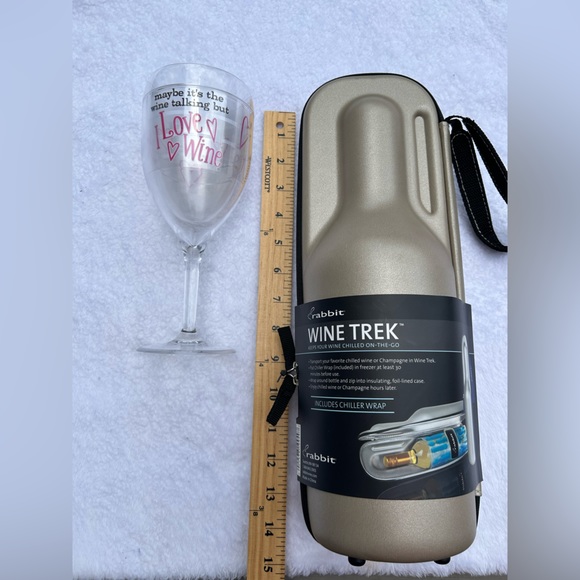 Wine Lovers Gift Set Wine Chiller Carry Case and Tervis Unbreakable Wine Glass - Picture 14 of 16